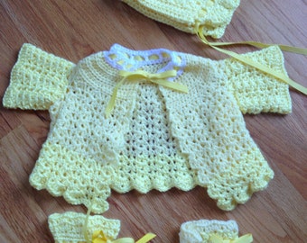 Popular items for crochet baby sweater on Etsy