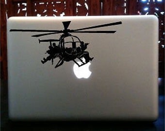 Night Stalkers Special Forces Laptop skin © 2013 Laced Up Decals SKU:little bird small 33