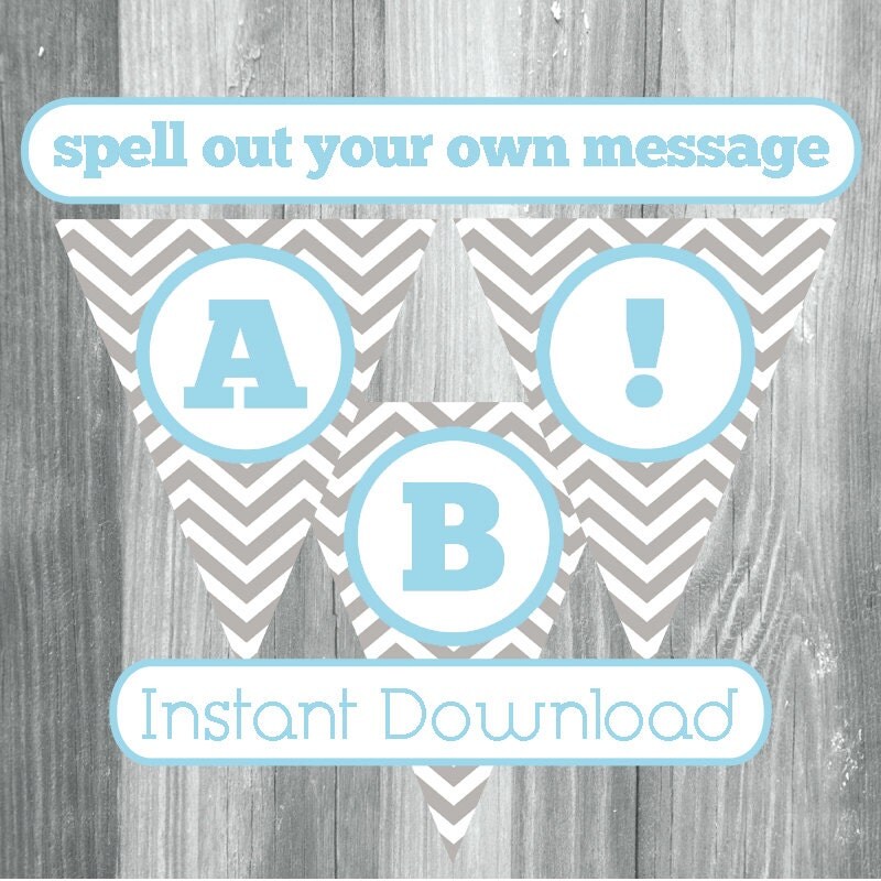 printable banner with letters numbers and punctuation to