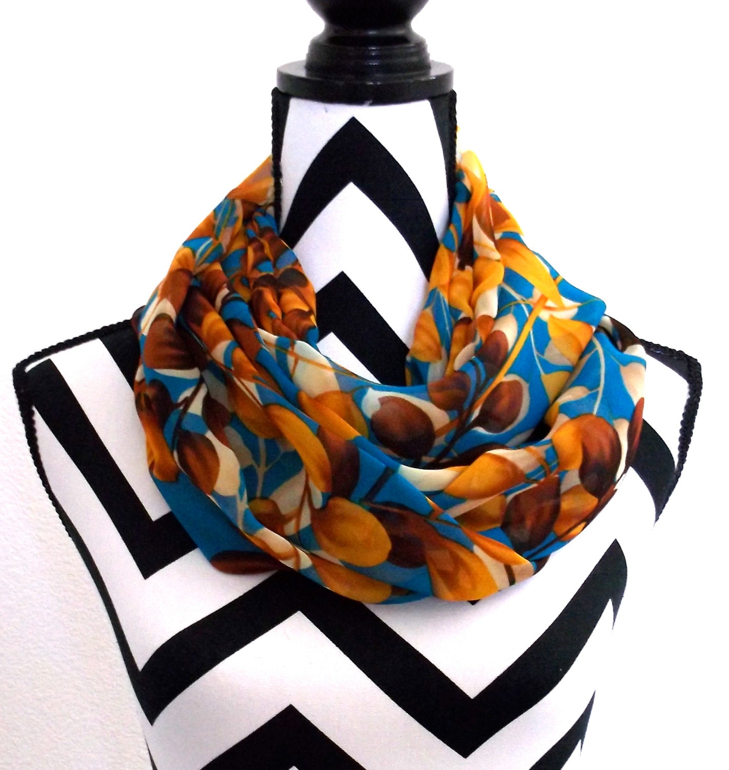 Teal Scarf Autumn scarf Women's by SewBirdiful on Etsy