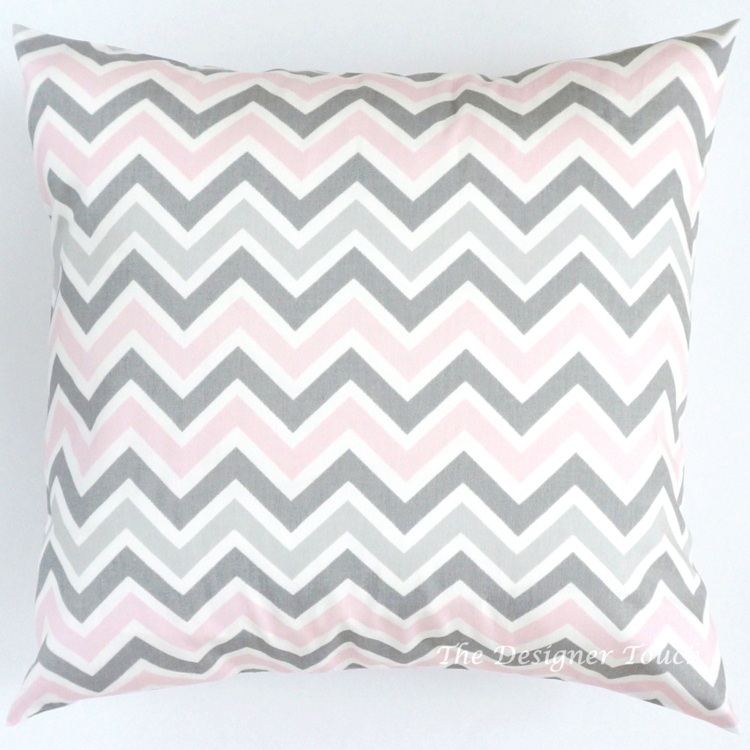 SALE Pink Grey White Geometric Throw Pillow by TheDesignerTouch