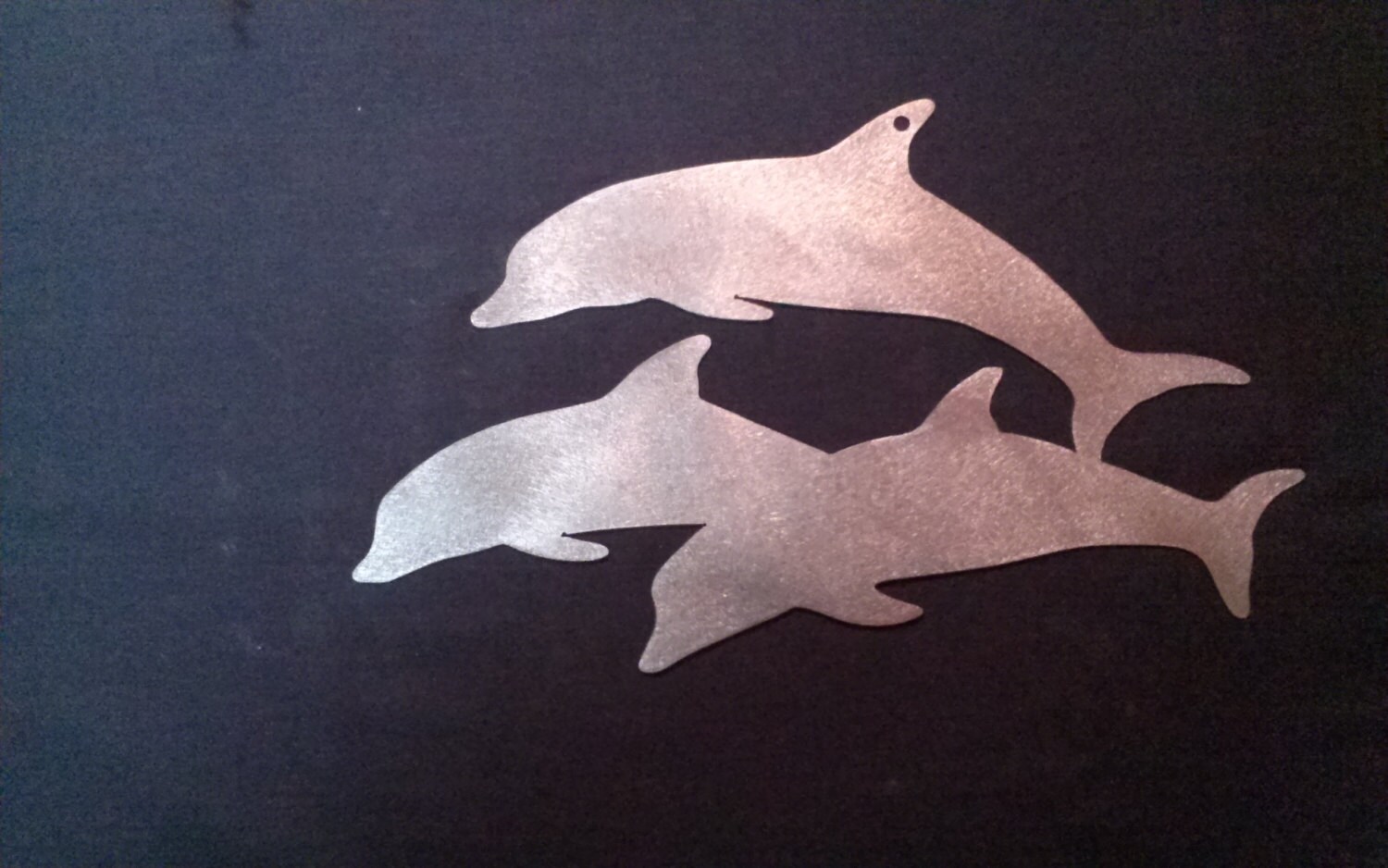 Three Dolphins Metal Wall Art Home Decor by MetalWallArtPlus
