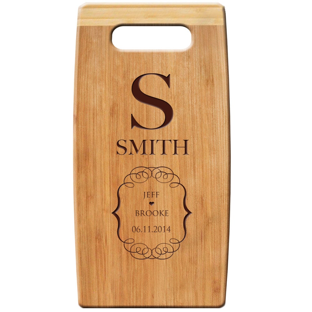 Personalized Bamboo Cutting Board Custom By Dayspringmilestones