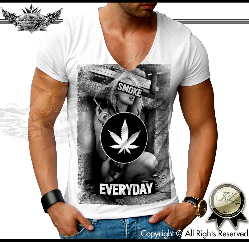 Sexy Girl Slogan Smoke Weed Everyday New designer by RBdesignstore