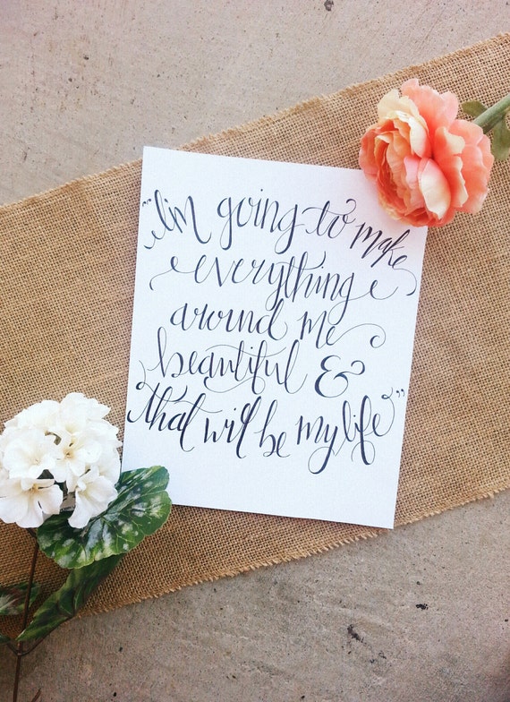 Custom Hand Written Calligraphy Im going to by SarahDisneyDesigns