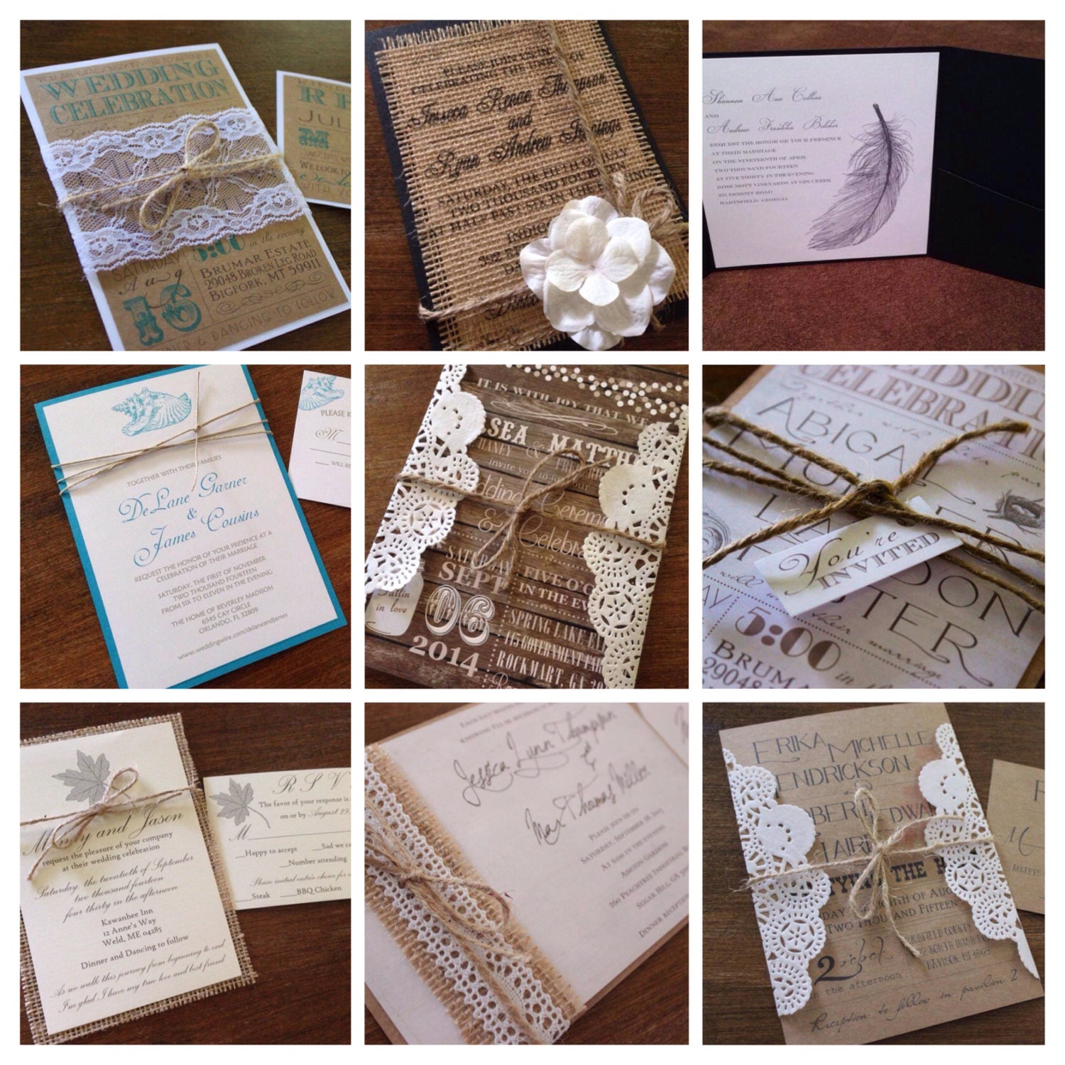 Custom Wedding invitation