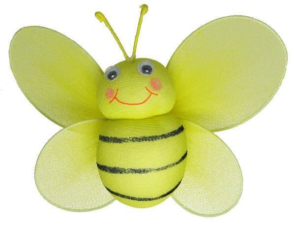 Bumble bee decoration - hanging nylon bumblebee, hanging bee decor, nursery wall decor, party decoration, nursery decor, baby shower