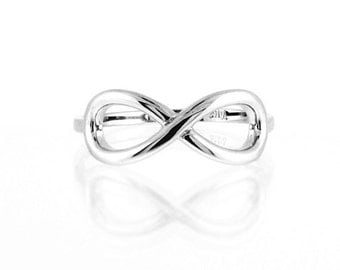 Sterling Silver Infinity Ring, Infinity Ring, Classic Infinity Ring, Silver Classic Infinity Ring, Silver Infinity Ring