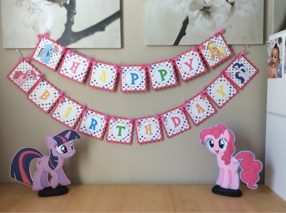 Items similar to My little pony birthday banner on Etsy