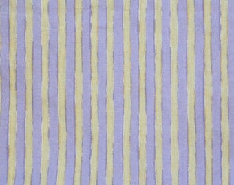 Baby Crib Sheet or Toddler Bed Sheet - Purple and Yellow Stripe