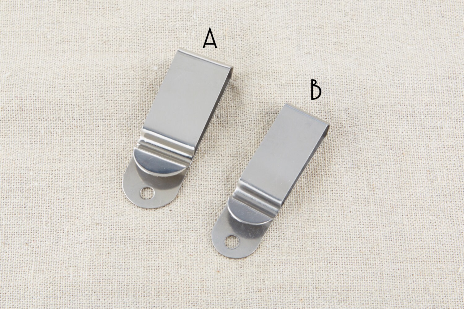 1Pcs Silver Tone Polish Spring Belt Clip by GoodzCraftSupplies