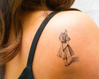 2 Alice in Wonderland Temporary Tattoos- GeekTat