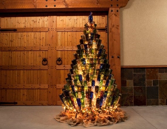 items similar to wine bottle christmas tree stand on etsy items similar to wine bottle christmas tree stand on etsy