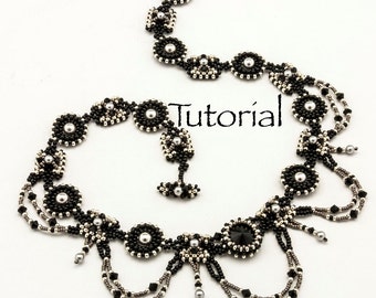 Seed Bead-Woven Necklace Tutorial Melusine's Mercies Digital Download