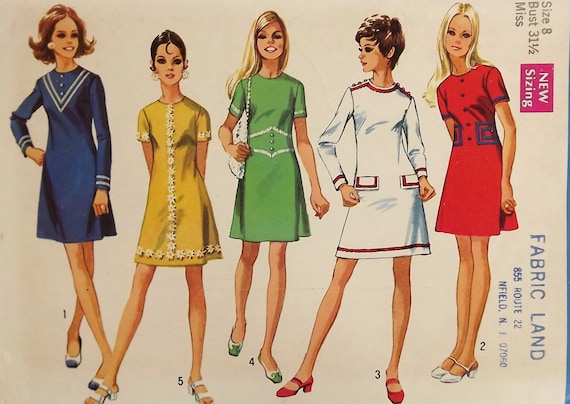 Patrones de vestidos de los años 60 - Imagui