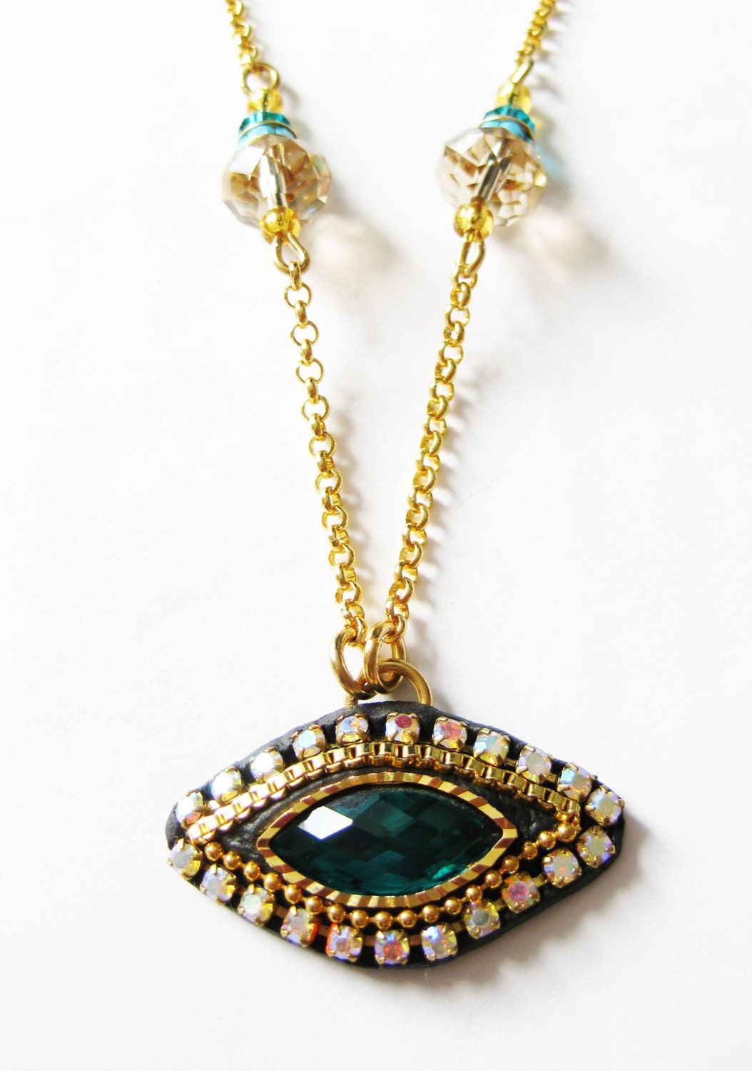 Unique evil eye necklace Clearance