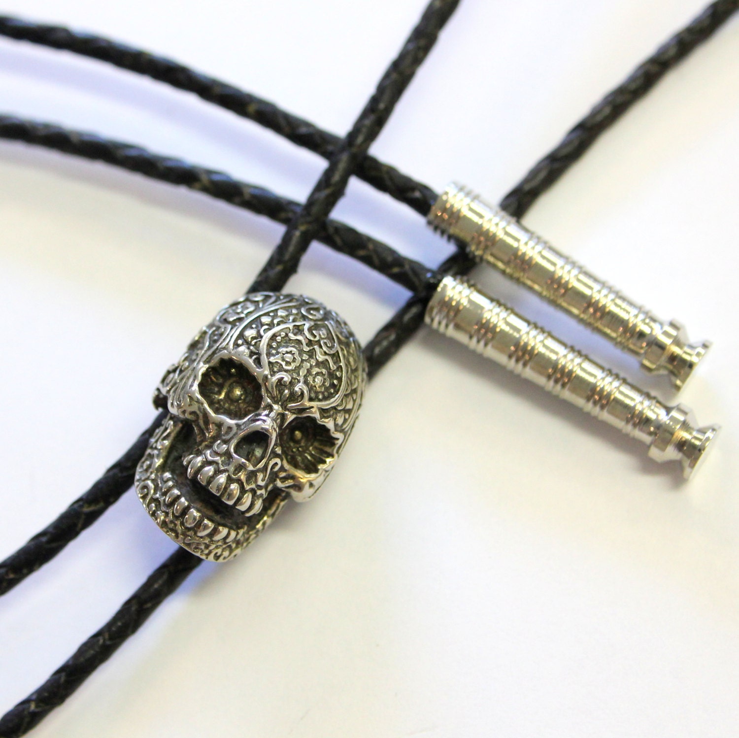 skull bolo tie