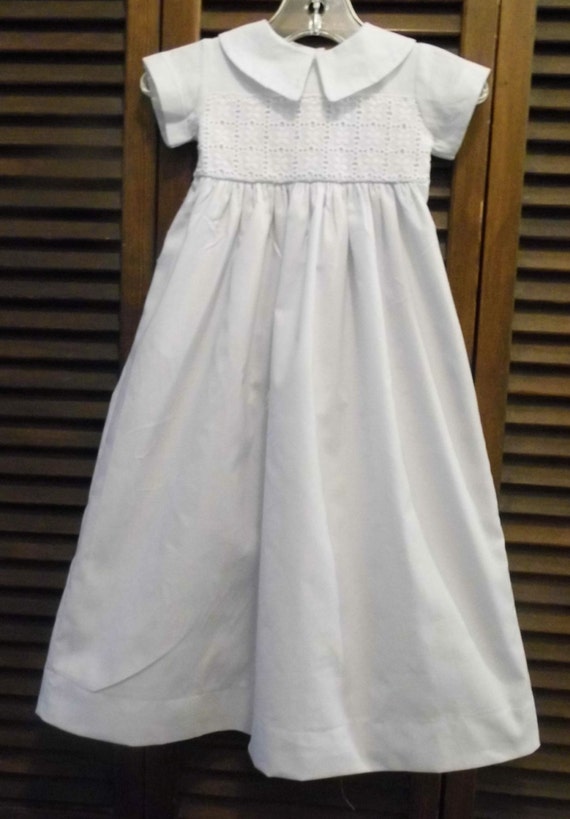 cotton unisex christening baptism gown