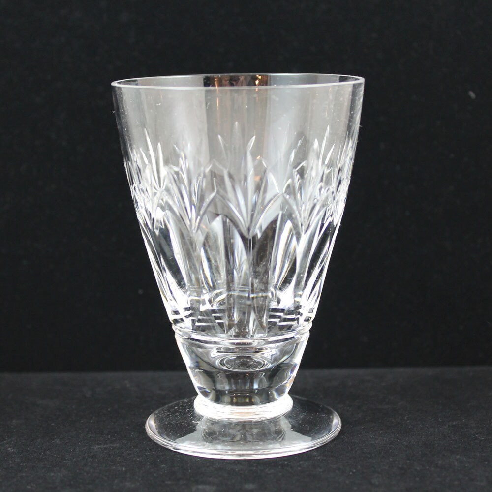 Vintage Stuart English Crystal Juice Glasses in the Cardinal Pattern Haute Juice