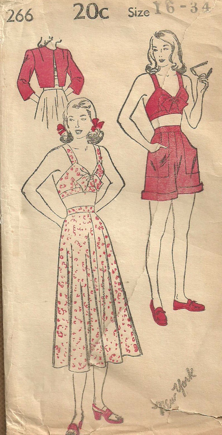 Vintage Bathing Suit Pattern 62