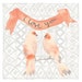 High quality blank greeting card professionally printed from an original design called Love Birds by Claire Leggett
