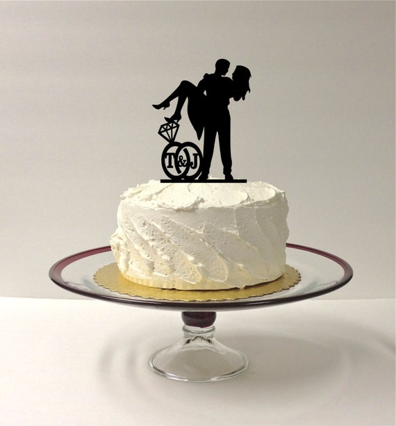 PERSONALIZED Cute Wedding Cake Topper With by ...