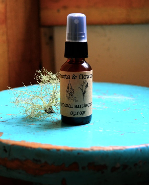 Topical Antiseptic Spray for cuts burns insect bites and