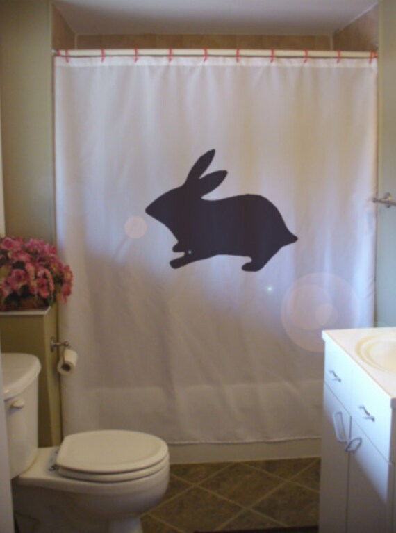 bunny rabbit Shower Curtain Easter Paques holiday spring life
