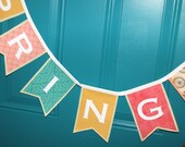Spring Banner from Fabric and Wool Felt - Bicycle Ride Il_170x135