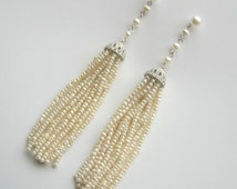 jessie silver polished tassel earrings