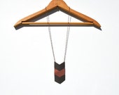 Quality Leather Chevron Necklace, Leather Chevron Necklace, Long Necklace, Casual Jewelry, Chevron Jewelry (147-1b) Quality Leather Chevron Necklace, Leather Chevron Necklace, Long Necklace, Casual Jewelry, Chevron Jewelry (147-1b)
