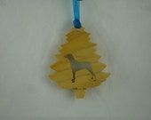 Doberman Pinscher Christmas Tree Ornament Handmade From Poplar Wood