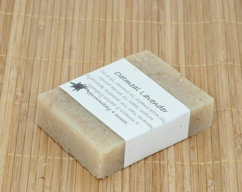 Oatmeal Lavender Essential Oil Soap, 4 Ounces