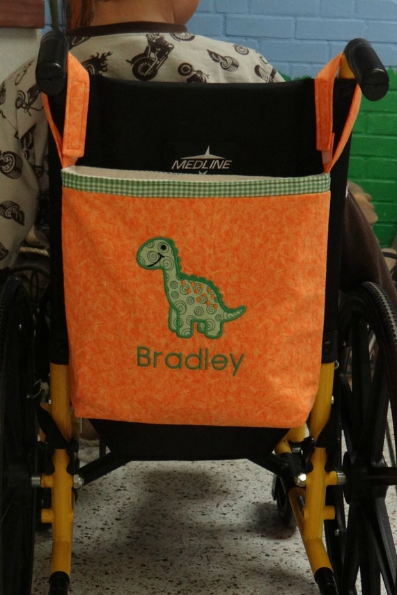 Wheelchair Tote Bag Personalized with your choice by MimisWhimsey