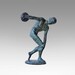 Bronze Discus Thrower Sculpture, Greek Athlete Statue, Ancient Greece Olympic Games, Discobolus, Metal Sculpture, Art Decor, Museum Replica