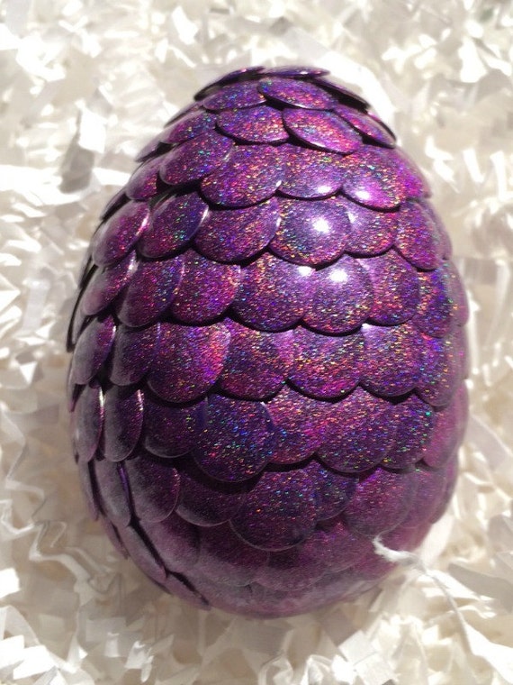 Lucky Dragon's Egg in Purple and Bright Pink by ACharmingTime