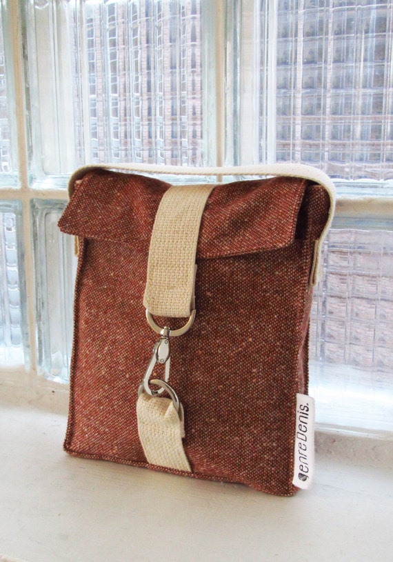 Items similar to Rust-colored wool handmade handbag on Etsy