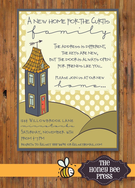 House Party Invitation Wording 1