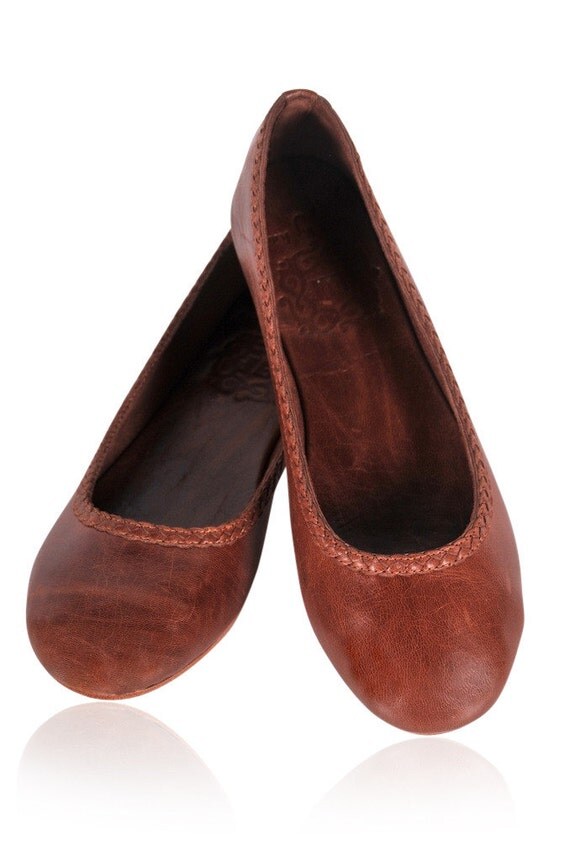 brown ballet shoes