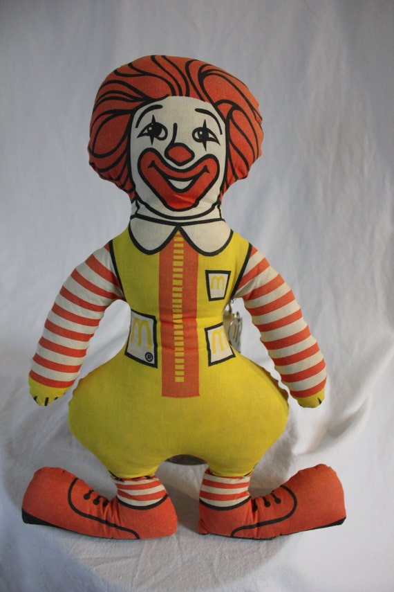Vintage Early Ronald McDonald Doll 1970s by brooksandthurman