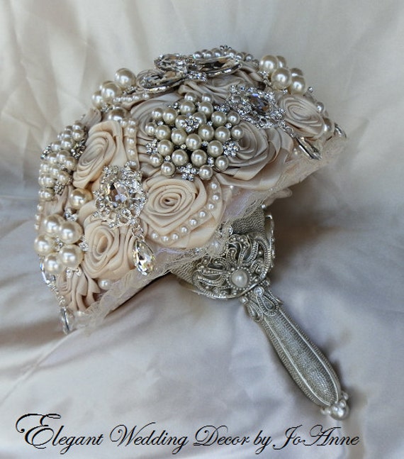 jewled wedding bouquet