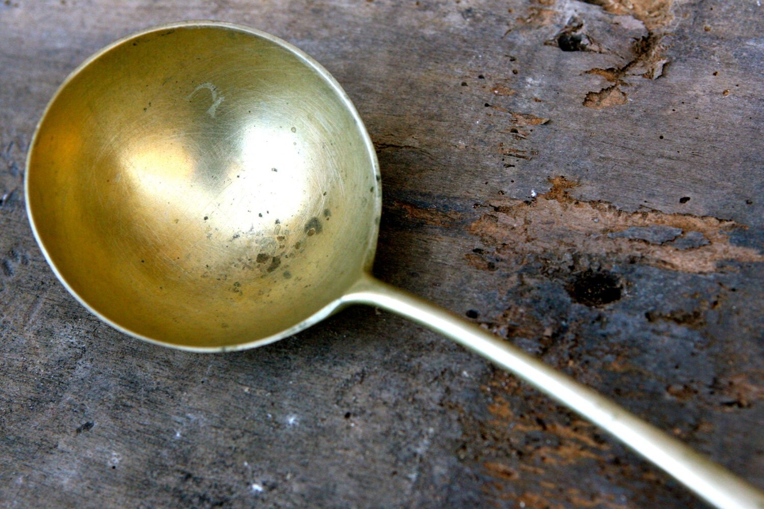 Antique Italian brass ladle Haute Juice