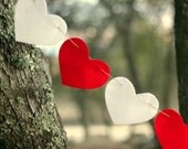 Red and White Felt Heart Valentines Day Garland Il_170x135