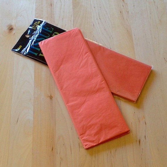 Bright Orange Tissue Paper - 10 Sheets - Gift Wrap - Craft and Party Supplies Il_570xn