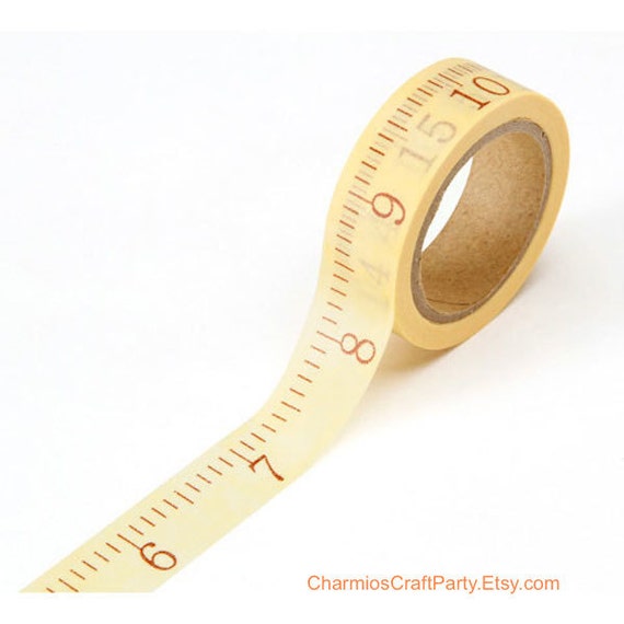 Tape Measure Japanese Washi Tape Decorative by CharmiosCraftParty