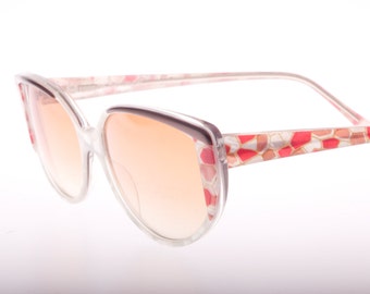 Essilor made in italy mosaique cello with mother of pearl effect high quality 70s nos