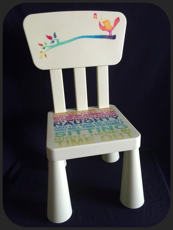 Items similar to Kids will be Kids Timeout Chairs Hard Moulded Plastic, Wooden, Durable