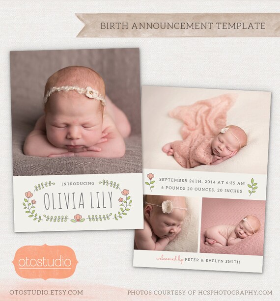 E Birth Announcement Template Birth Announcement Template Floral Frame Cb030 For E Birth Announcement Template Birth Announcement Template Floral Frame Cb030 For