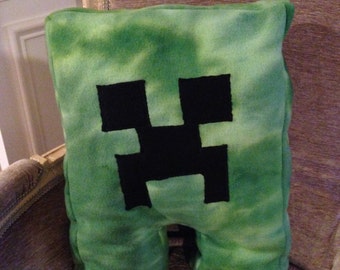 Minecraft Creeper Inspired Handmade Large Plush Fleece 