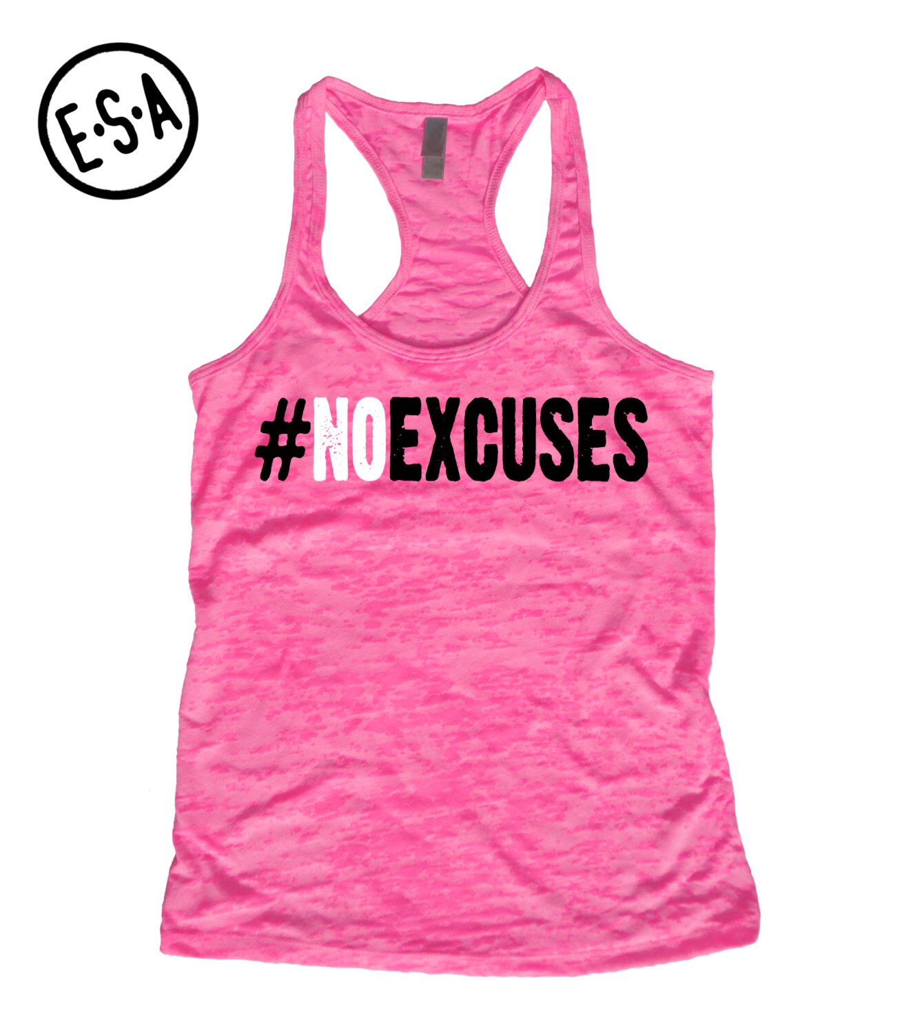 NO EXCUSES. Workout Tank. Motivational Workout Tank. Fitness